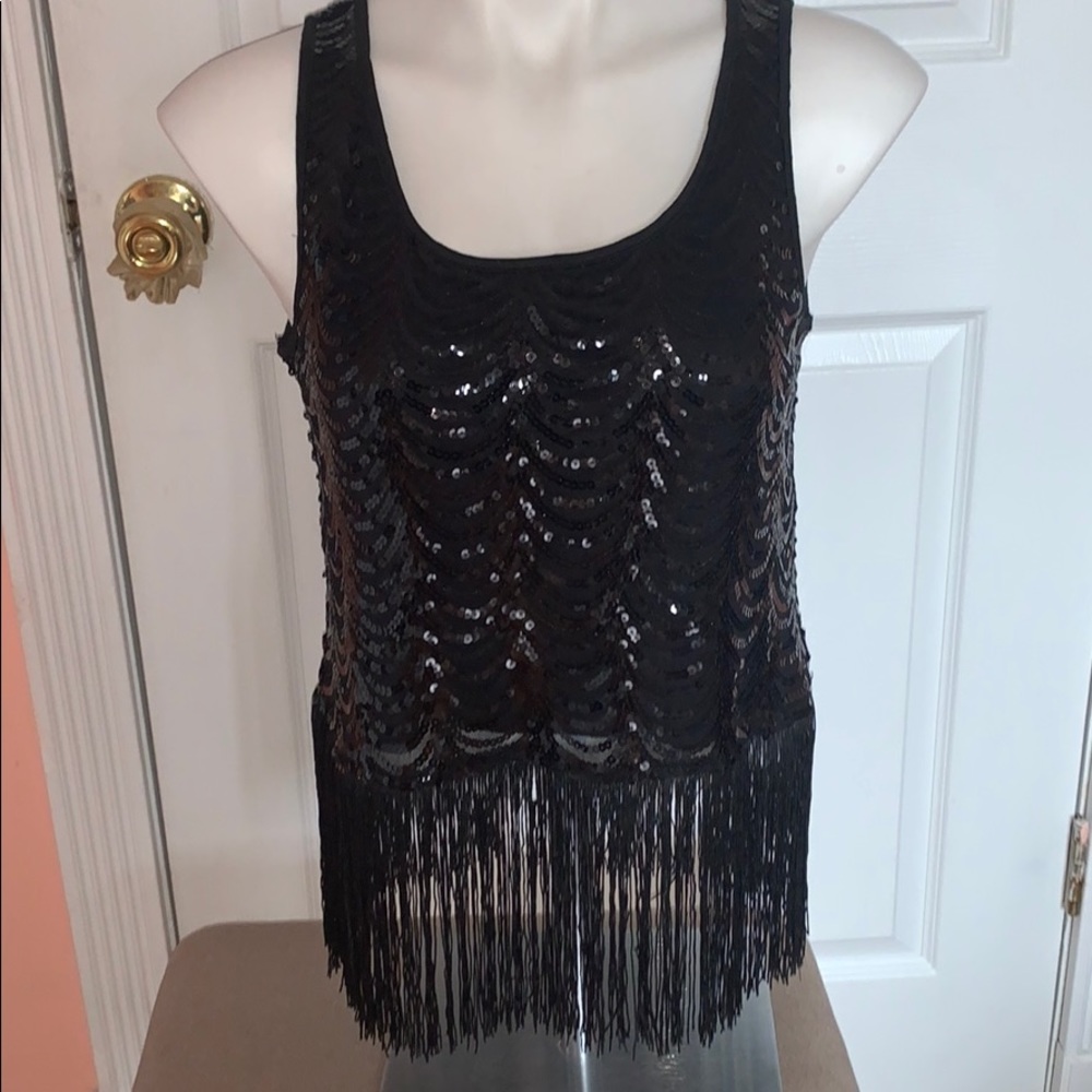 Sparkly black tank top (never worn. NWT)